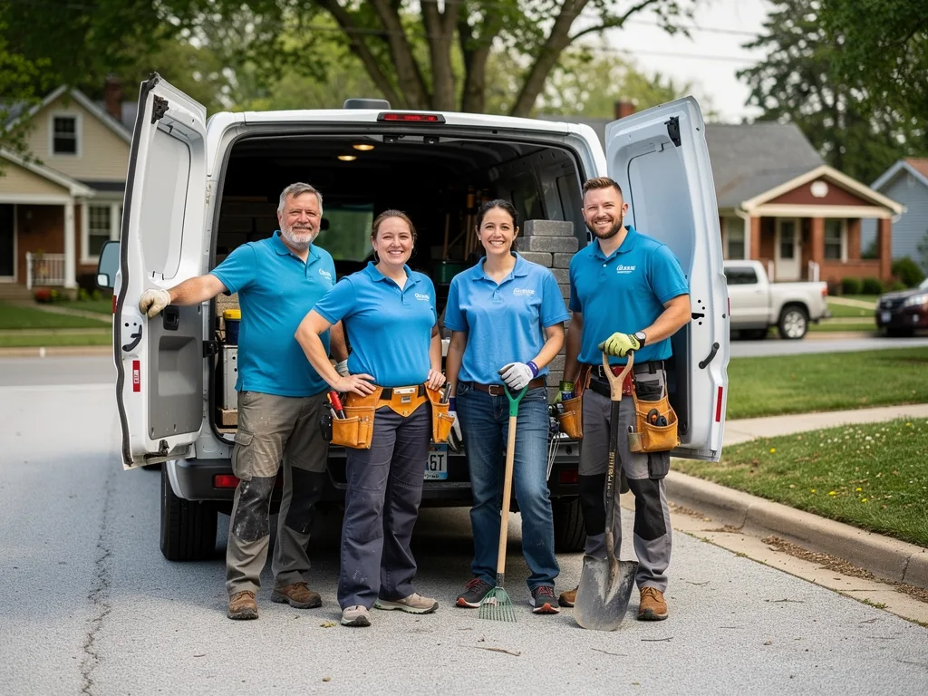 Cincinnati Retaining Wall Pros team